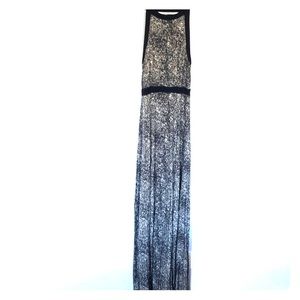 Silence + Noise Black & White Speckled Maxi Dress
